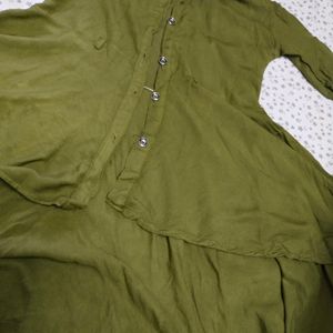 Green Kurti Top