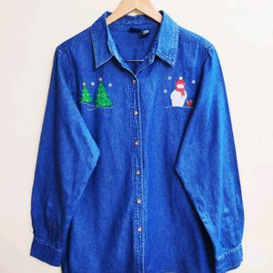 Denim Shirt Size-42