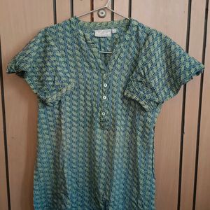 Cotton-blend Tunic