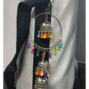 Layered Jhumki Hoop Earrings