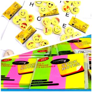 Beautiful Smile Erasers 😊 with Sticy Note Strips