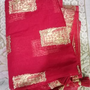 Brand New Red Saree