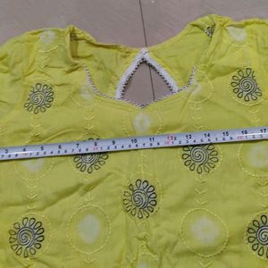 Kurti With Pearl Design