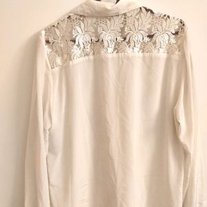 Korean Office Wear Lace Tops