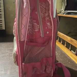 Sweet Kitty Pink Trolley School bag