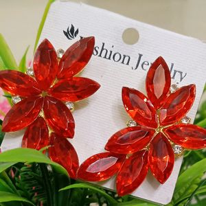 Crystal Flower Earrings