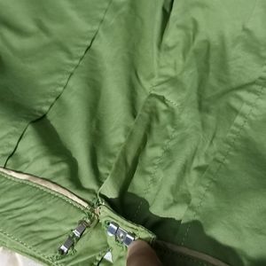 Stretchable Green Pant (Zipper And Hook) as given