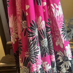 2.25 Mtrs Floral Printed Polyester Fabric