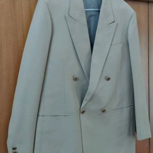 Slick Double breasted blazer (tan/biscuit colour)