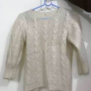 Knitted Creme Top