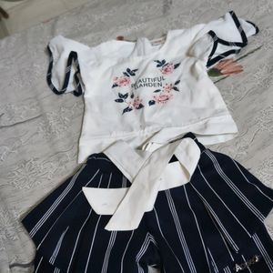 Girls Top And Shorts Set