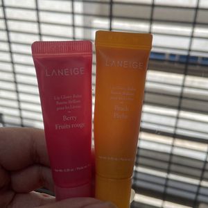 set of 2 laneige lip balms