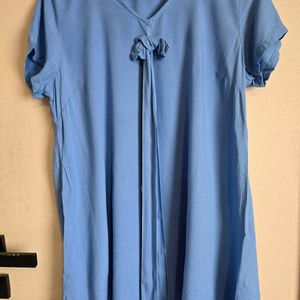 Blue tunic With Bow