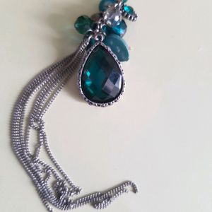 Blue Cluster Pendant Necklace