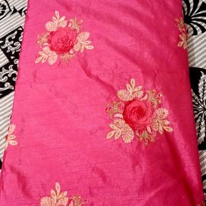 Silk Saree Stone  And Customise Work