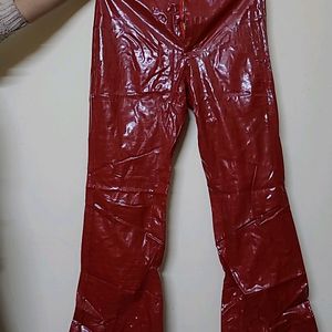 Leather Pant Red Hot