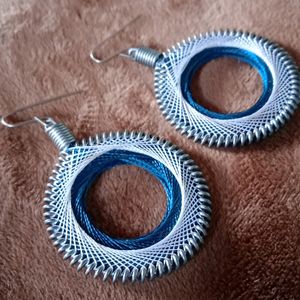 🥳Hand Made Threaded Earrings 😄