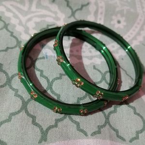 Green Non Breakable Bangle (2)