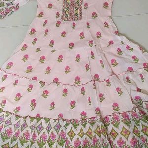 Pink Gown & Kurti