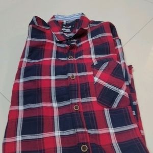 Red With Black Checked Shirt