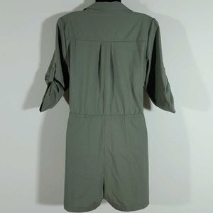 Dark Olive Green Playsuit For Women's