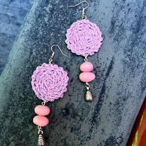 Crochet handmade earing mono Colour