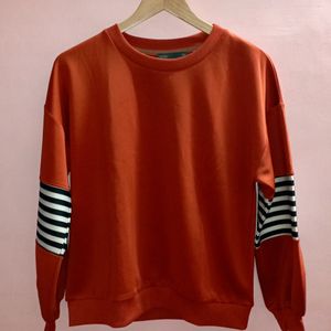 Ether Orange Sweatshirt For Men