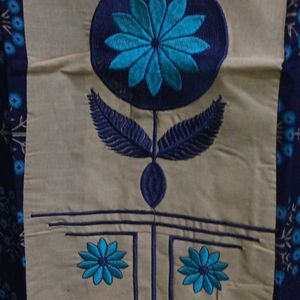 Blue Colour Fully Embroidery Kurti