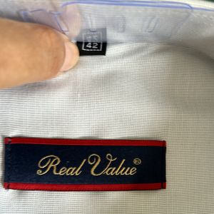 White Cotton Brand New Shirt