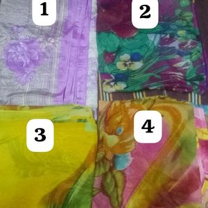 Combo 8 Multi Colour SAREE'S