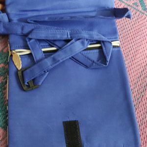 Cotton Varlee Design Blue Side Bag