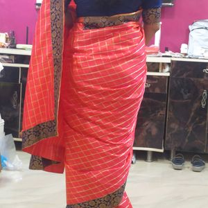 Price Drop📣📣📣 Orange Saree