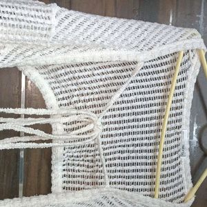 Crochet White Oultra Pullover