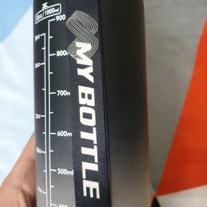 Motivational Gym Water Bottle (Black)