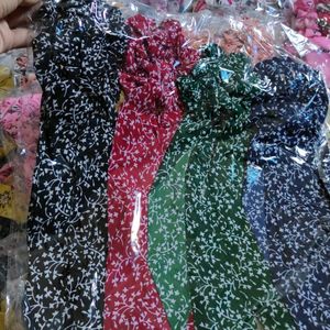 58 Dozen Scarf Hair Scrunchies