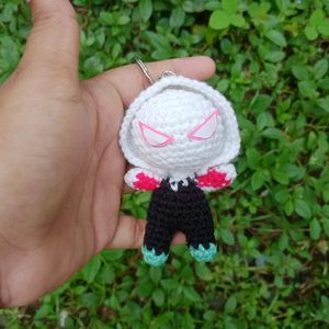 Crochet Gwen Keychain 💗🕸️