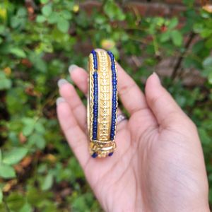 Blue And Gold Colour Bracelet