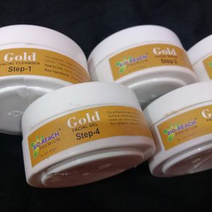 Organic Combo Of 5 Gold Skin Care Kit