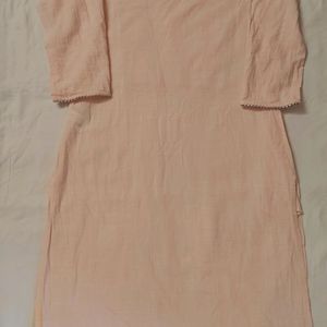 Light Pink Daily Wear Kurta For Women