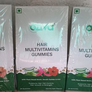 Oziva Mukti Hair Vitamins Gummies Pack Of 3