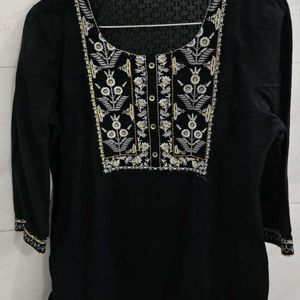 Short Black Kurti