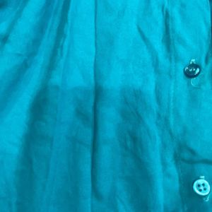 Sea green Pure Cotton Shirt