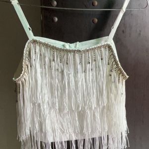 White Tassel Top