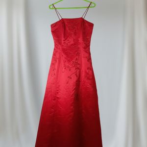 Red Partywear Gown