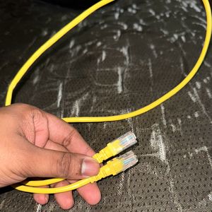 LAN Cable For Laptop , Yellow