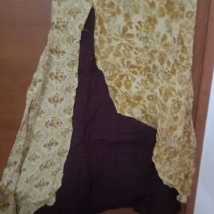 A Line Kurti With Leggings