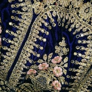 Velvet Bridal Lehenga