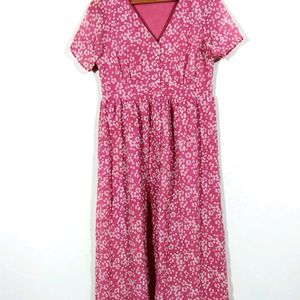 Mast & Harbour Pink Floral Printed Dress (Women)