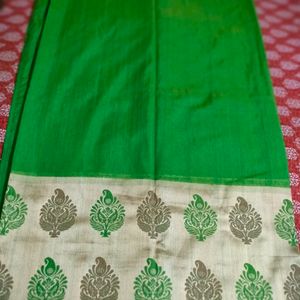 Green Tissue Saree