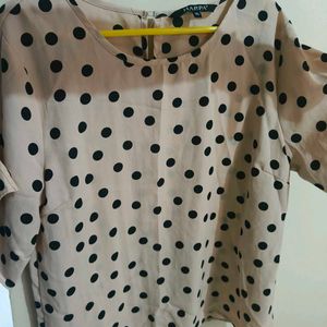 Black Polka Dot Top